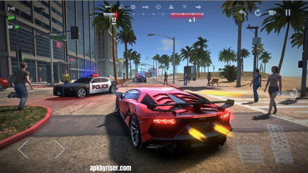 Gameplay of Ultimate Car Driving in Sim MOD APK 3d City
