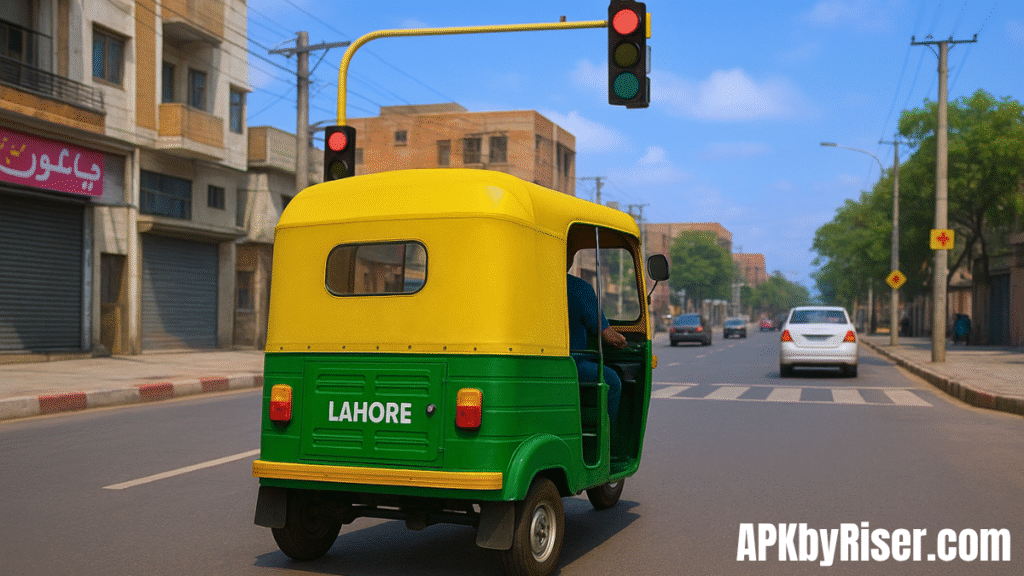 Rickshaw in Lahore Street