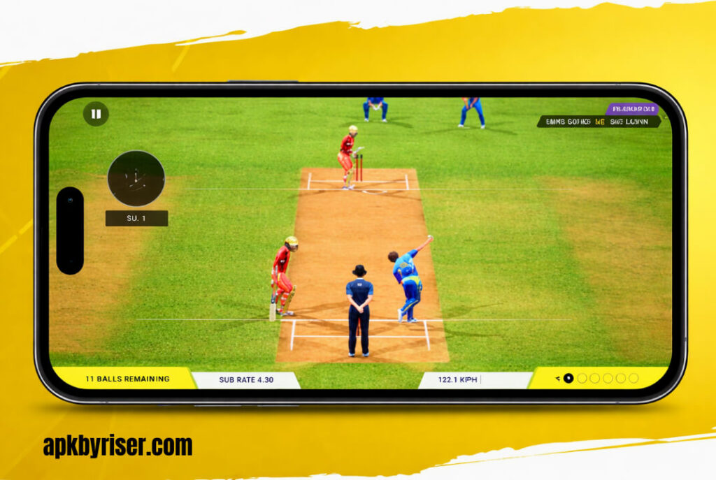 Dream Cricket Mod APK on Mobile View