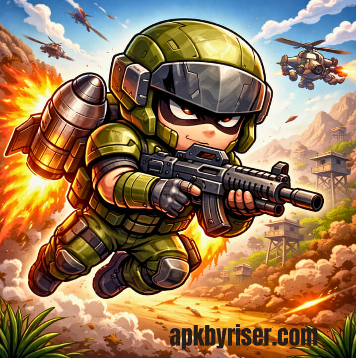 Mini Militia Mod APK v5.6.0 (Unlimited All) – Offline Android Game 2025 2 Mini Militia Mod APK - Combat Game