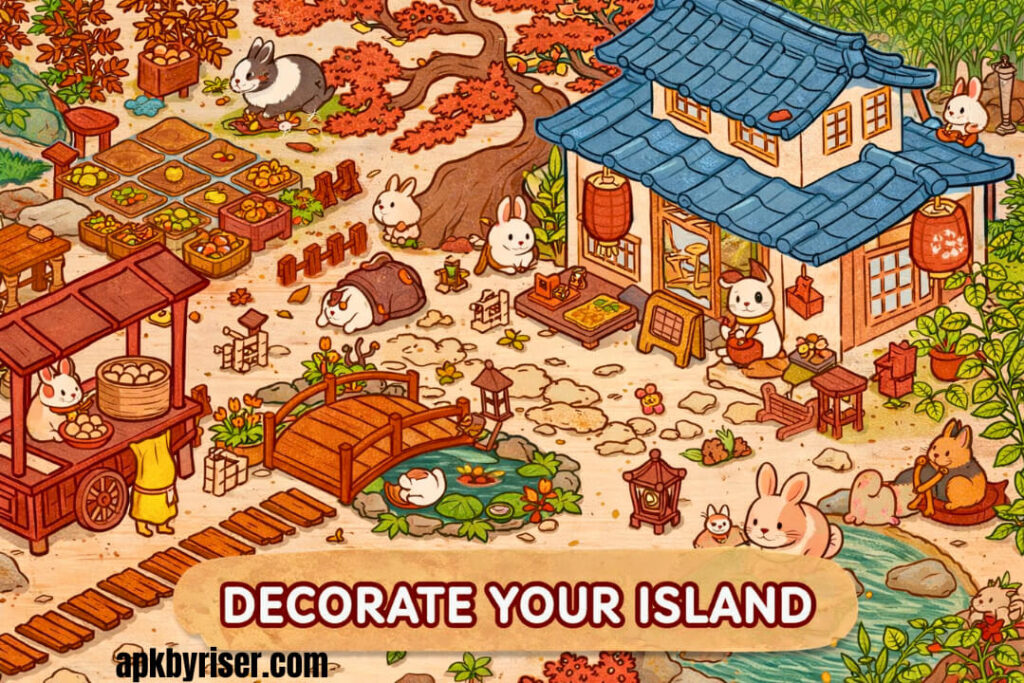 Decorate Island for more visiting - Usagi Shima Mod (Unlimited Money + Currency)