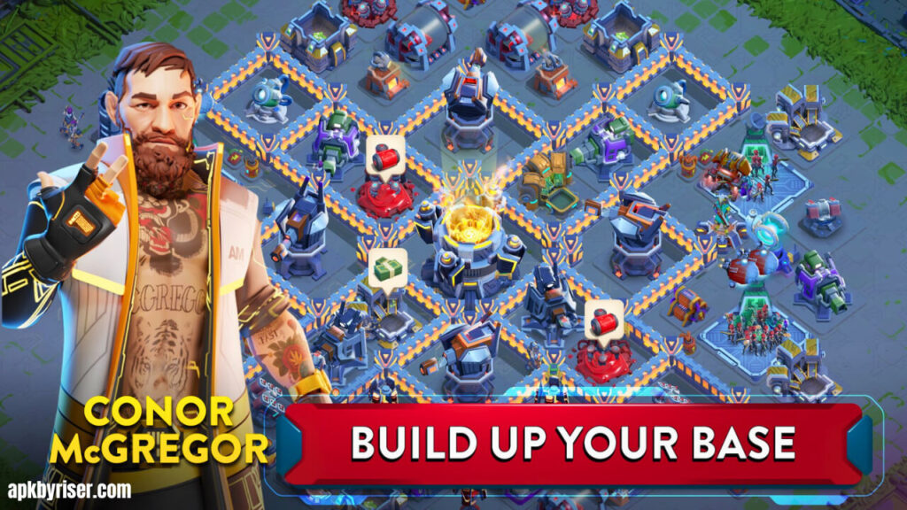 Build your base with CONOR McGREGOR - Dystopia MOD APK (Unlimited Money)