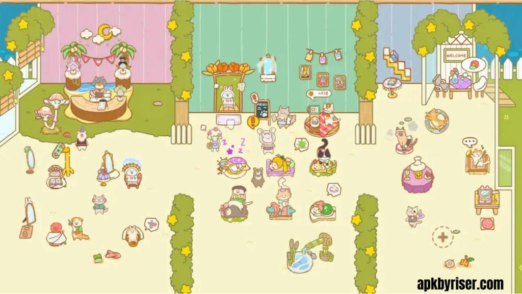 Cat service in separate sections - Cat Spa MOD APK Expanded section of saloon service - Cat Spa MOD APK (Unlocked)