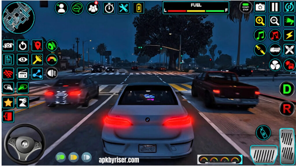 Driving Car View at Traffic Lights Driving Car View at Traffic Lights in US Car Simulator MOD (Unlimited Money)