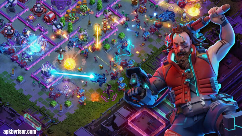 Fight scene against enemies - Dystopia Contest of heroes MOD APK Unlocked