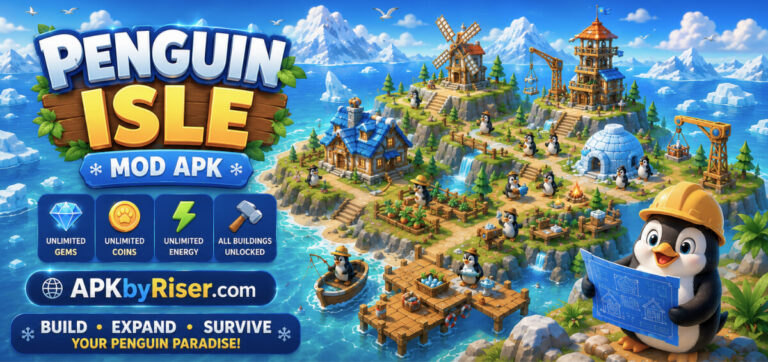 Penguin Isle MOD APK Premium Unlocked Everything Android Latest