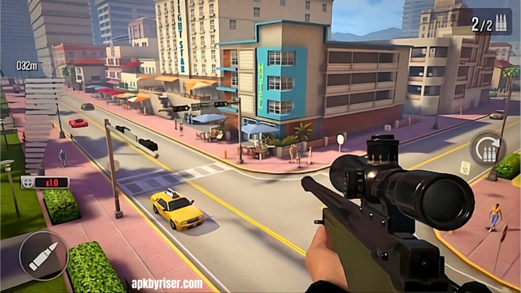Finding Terrorist at rooftop in Vice Sniper Crime Shooting 3d MOD APK