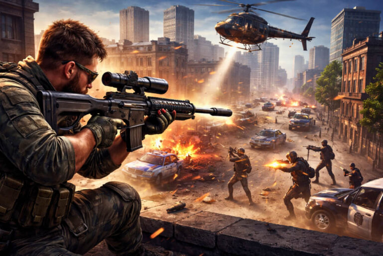 Vice Sniper: Crime Shooting 3D MOD APK (Unlimited Money) – Offline Android 2026 5 Vice Sniper Crime Shooting 3d Latest MOD APK (Unlimited All)