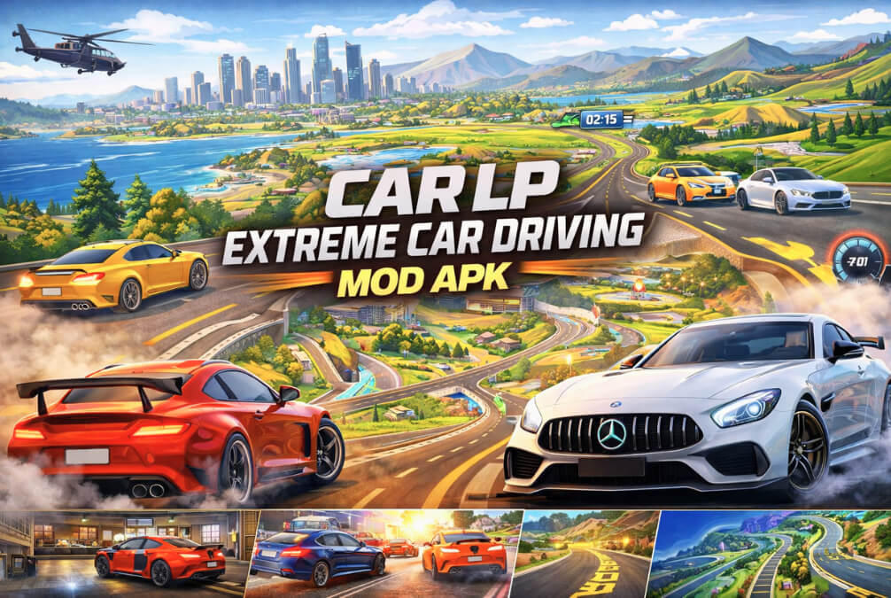 Car LP Extreme Car Driving MOD APK open world map driving 2026