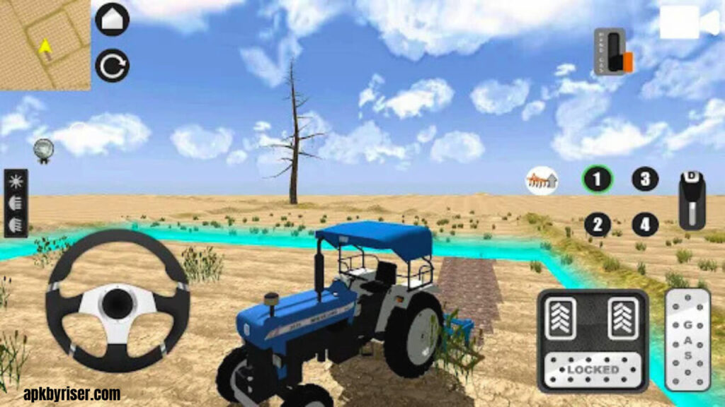 Farming Scene in Indian Tractor Simulator MOD APK