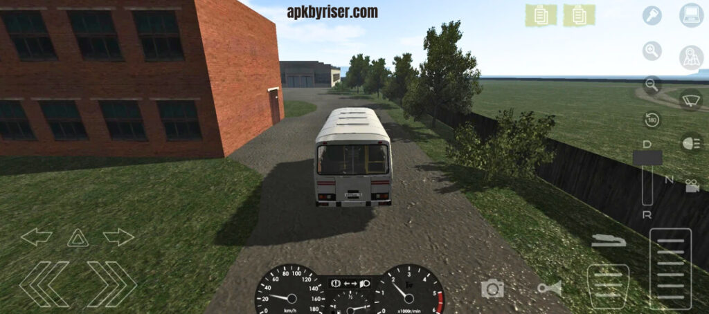 Bus driving scene in motor depot latest apk version