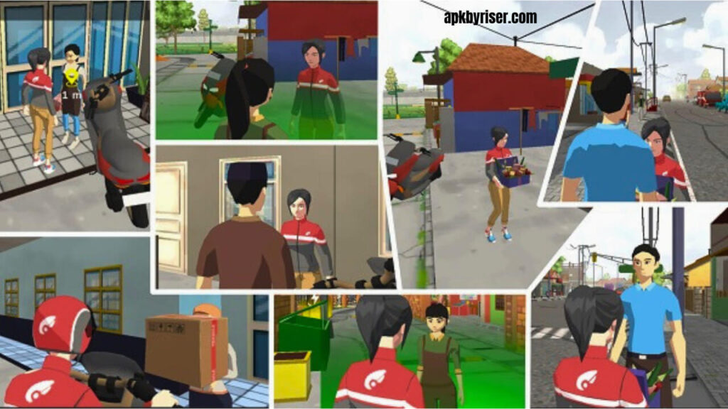 Delivery scene of parcels - Ojol Life Unlocked