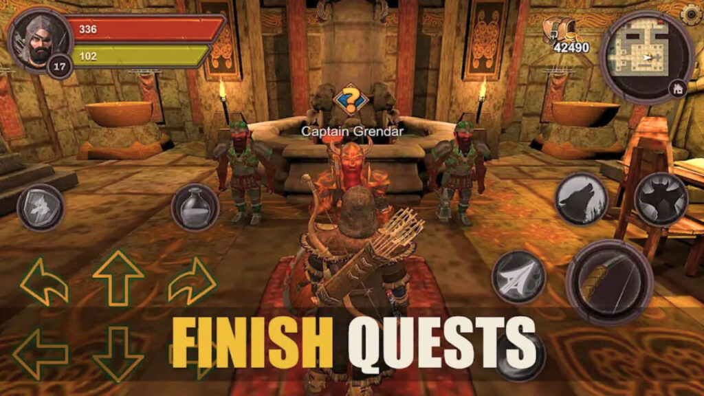 Dungeon crawler fight game with warriors magic 