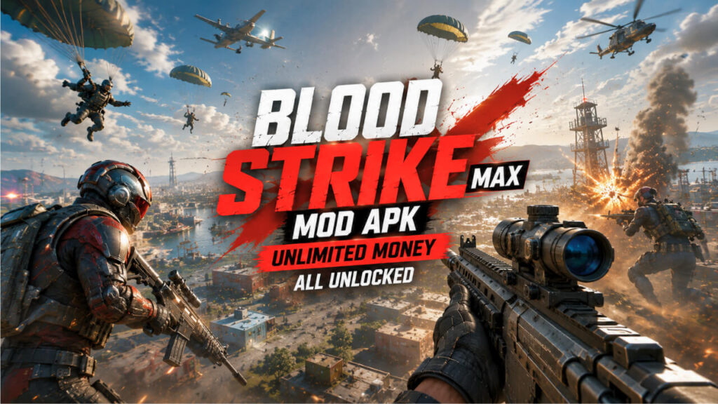 Blood Strike Max MOD APK Unlimited Everything Battle Royale FPS Gameplay