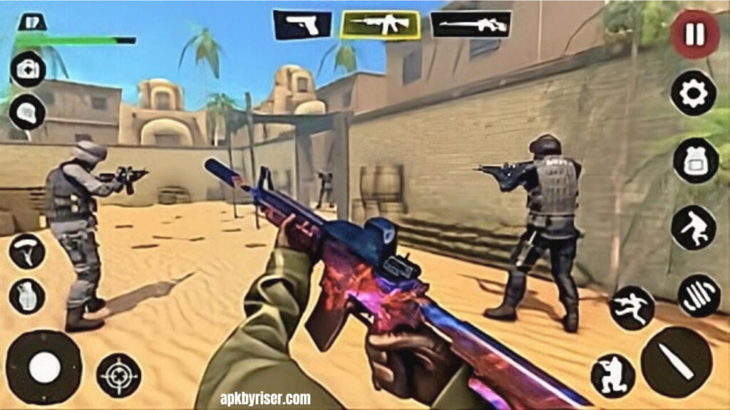  FPS Gun Strike MOD APK (Unlocked all Guns/Money) Gameplay