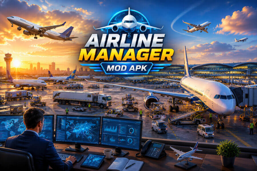 Airline Manager 2026 MOD APK - Download Android Version 2 Download Airline Manager MOD APK (Simulator) Unlocked All Android