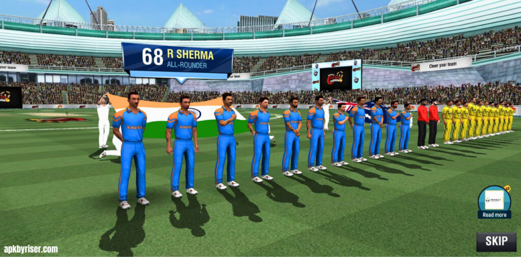 Starting Match in World Cricket Championship 2 League Match between two teams - World Cricket Championship 2