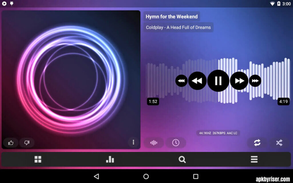 Poweramp MOD APK Full Version Unlocked Poweramp MOD APK - Play Free Music in background with adjustments