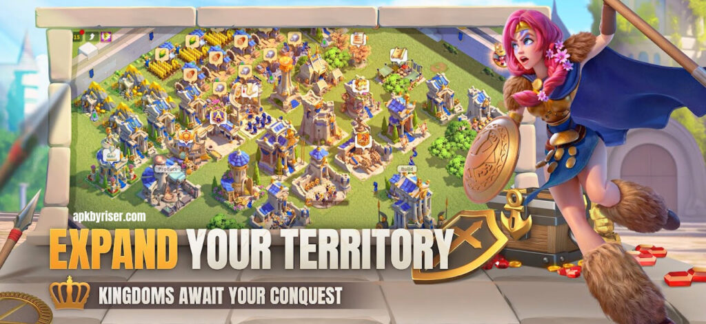 View of Home in Rise of Kingdoms Spread and Strong your Kingdom Empire - APKbyRiser.com