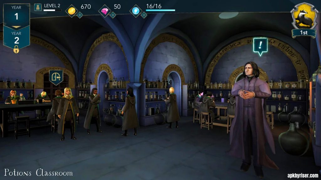 Classroom view of school - Harry Potters Mystery APK Free