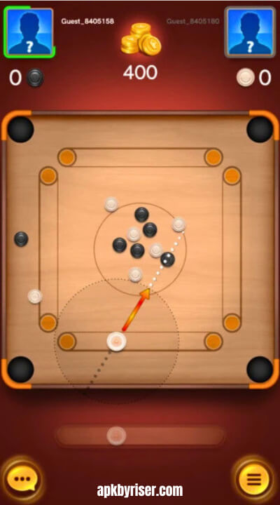Play against Online Player in Carrom Pool 
