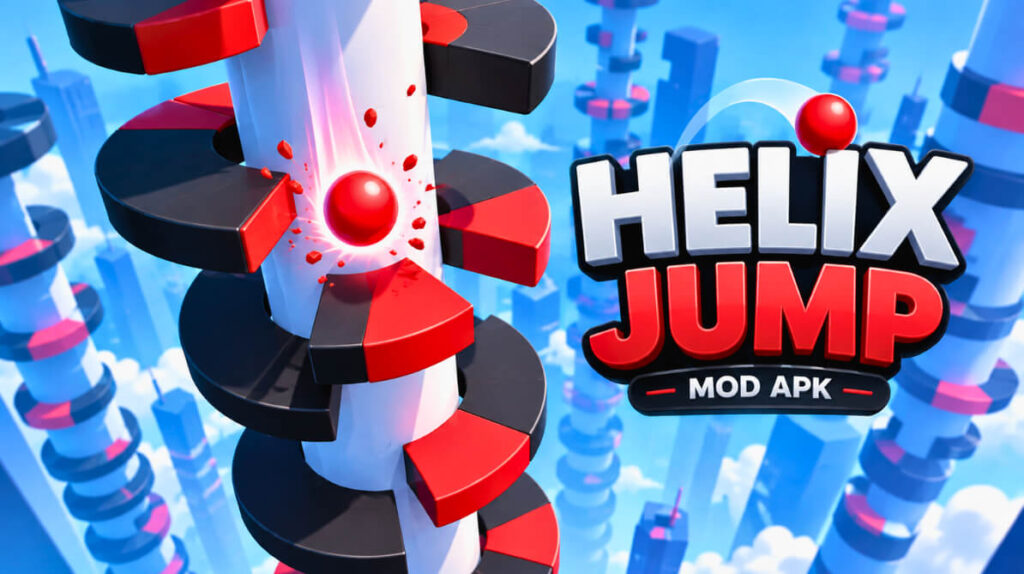 Download Helix Jump MOD APK Unlocked (Android)