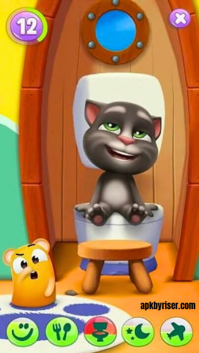Sitting (Washroom) Talking Tom 2 Free Download