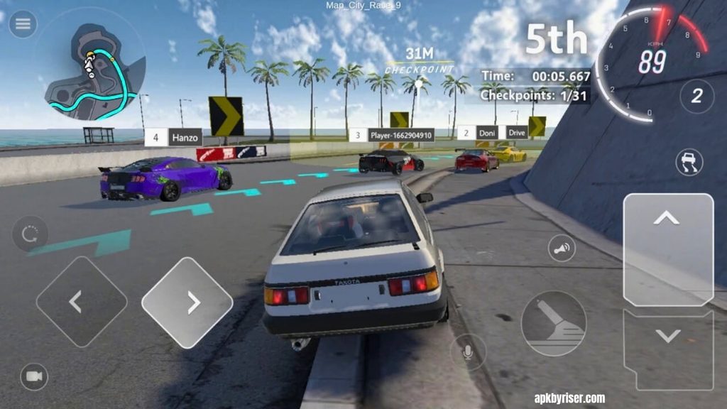 Racing Mode of Car in Drive Zone Online Simulator APK